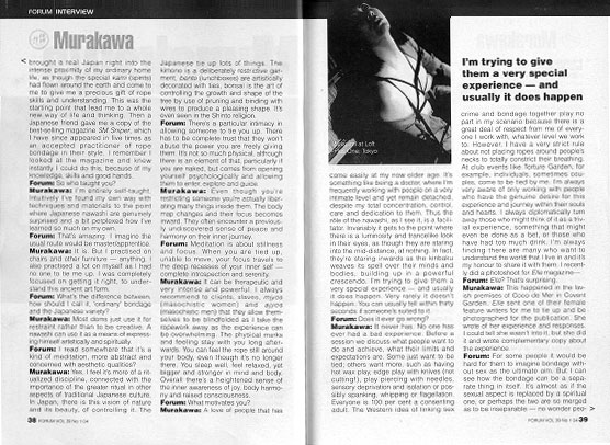 Pages 38 and 39 of the interview
